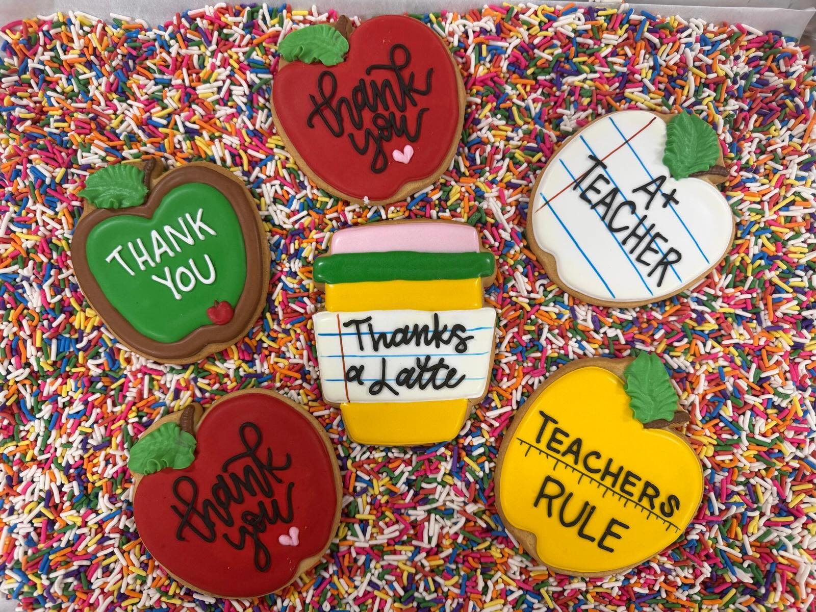 Themed decorated cookie set from The Village Bakery